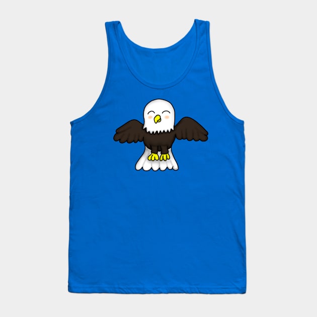 Chibi Bald Eagle Tank Top by Aeriskate